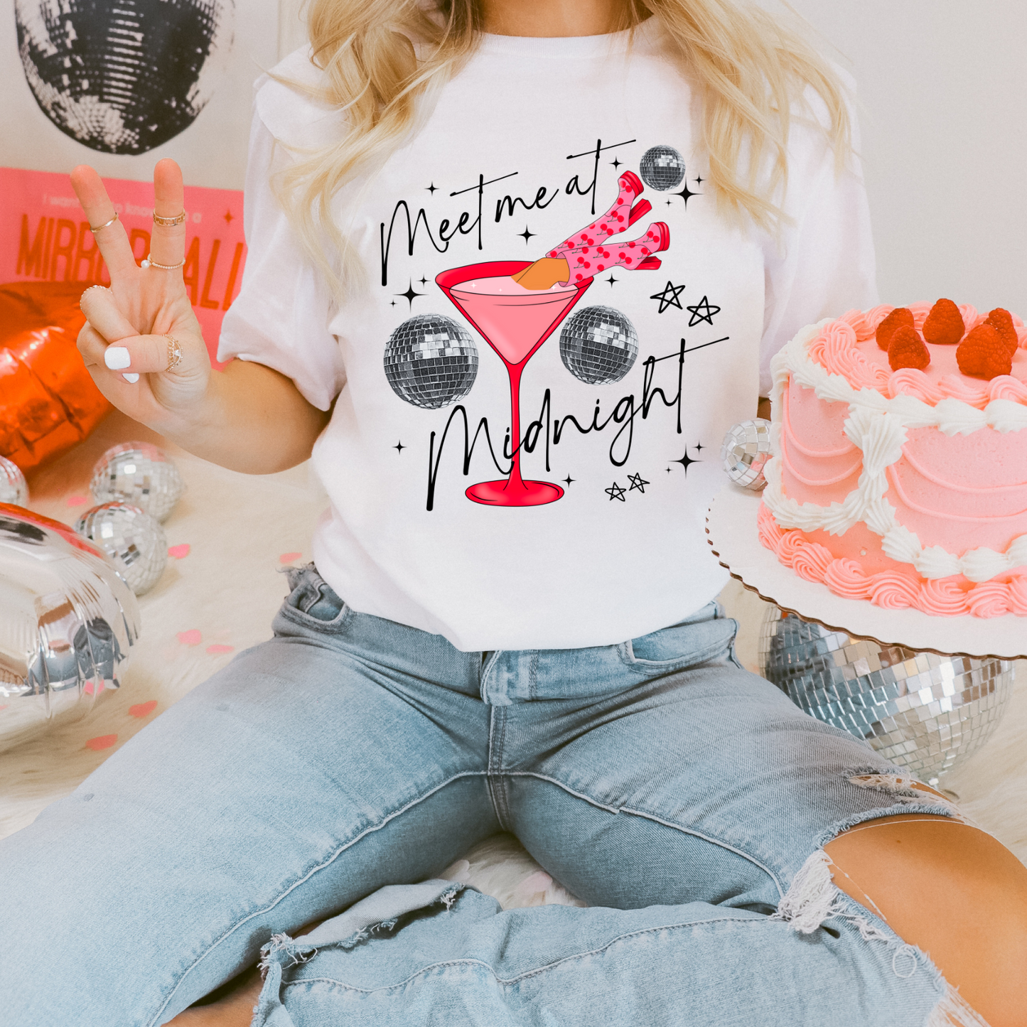 Meet Me At Midnight Comfort Colors, Holiday Tshirt, Womens Tee