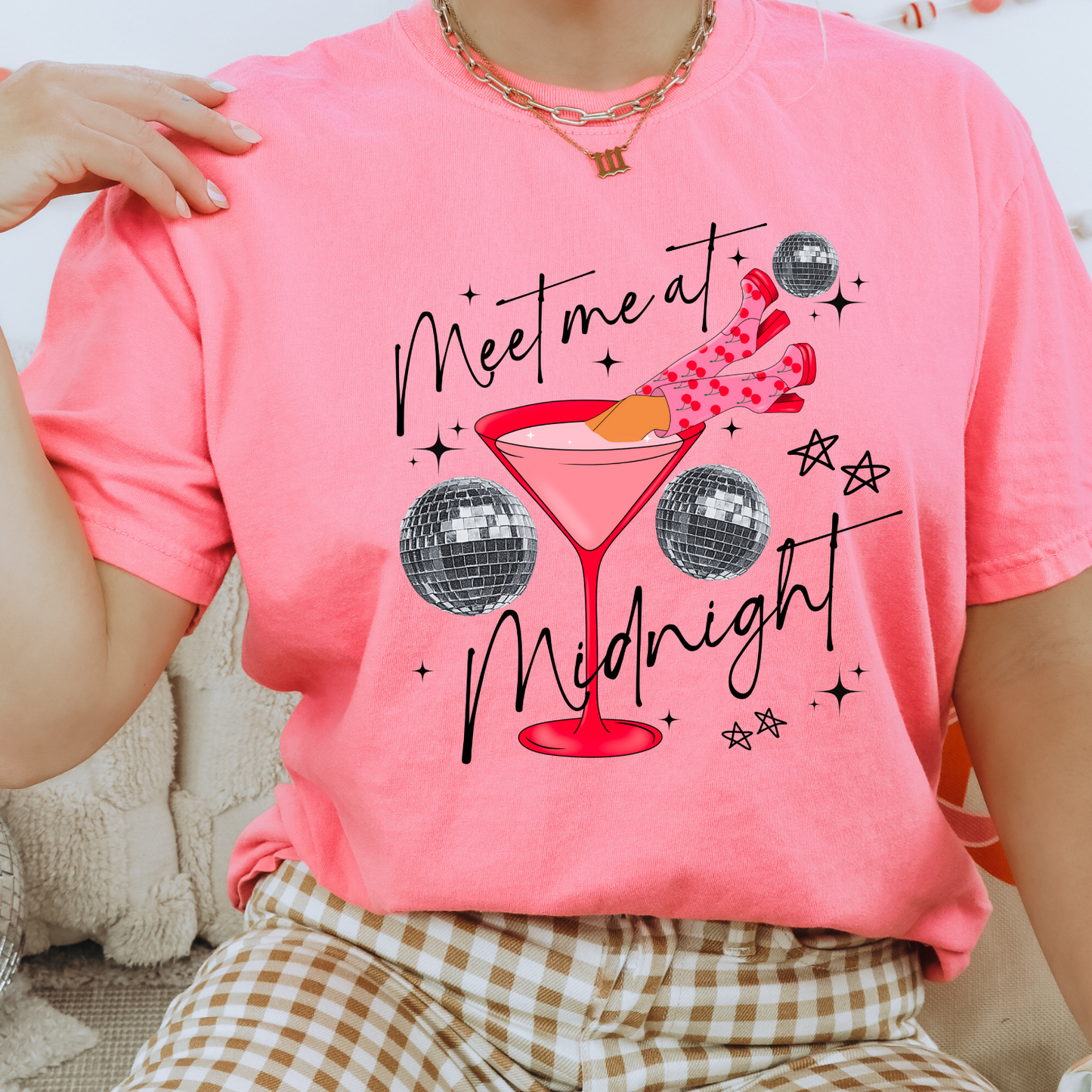 Meet Me At Midnight Comfort Colors, Holiday Tshirt, Womens Tee