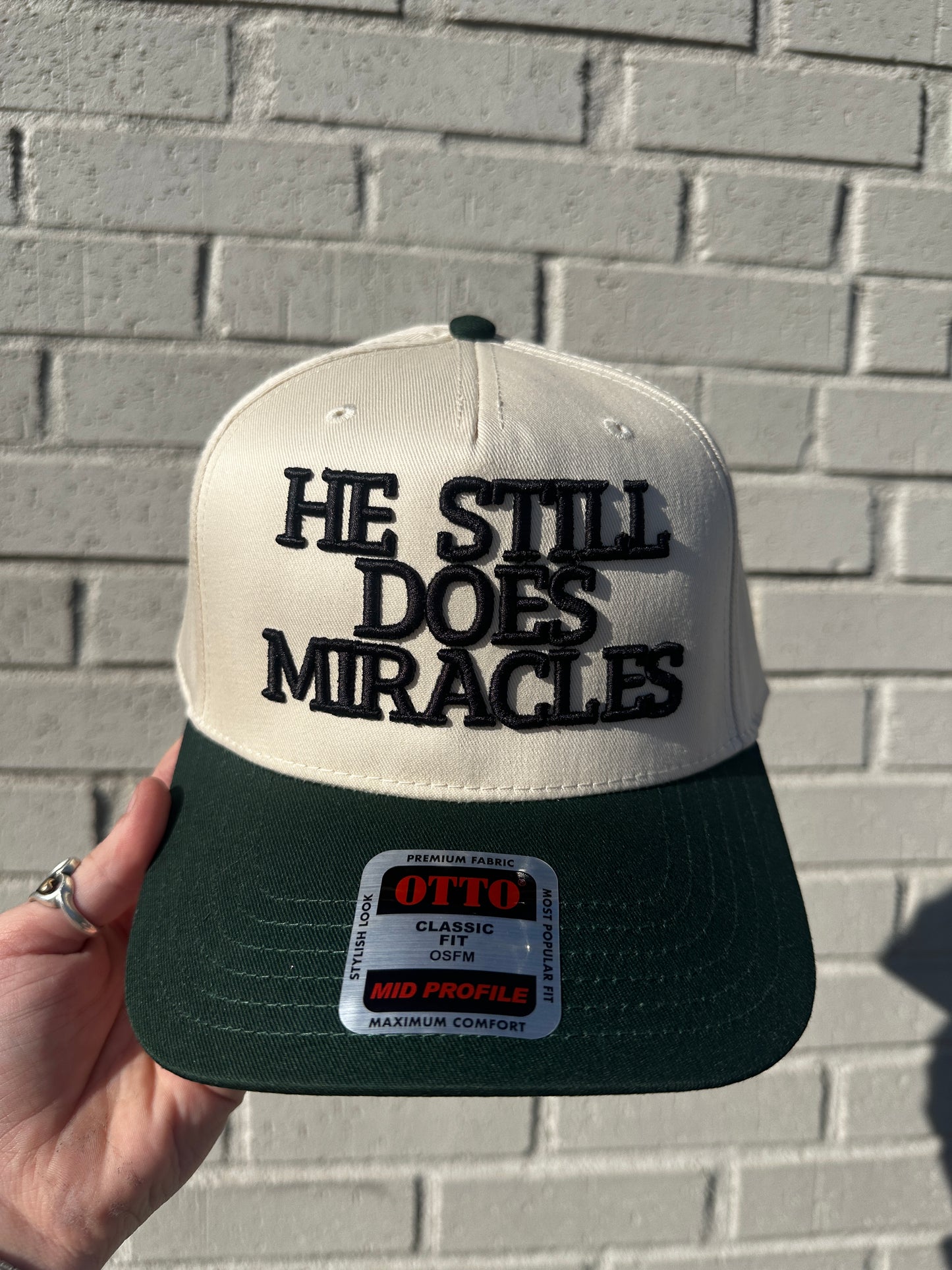 He Still Does Miracles Embroidered Trucker Hat