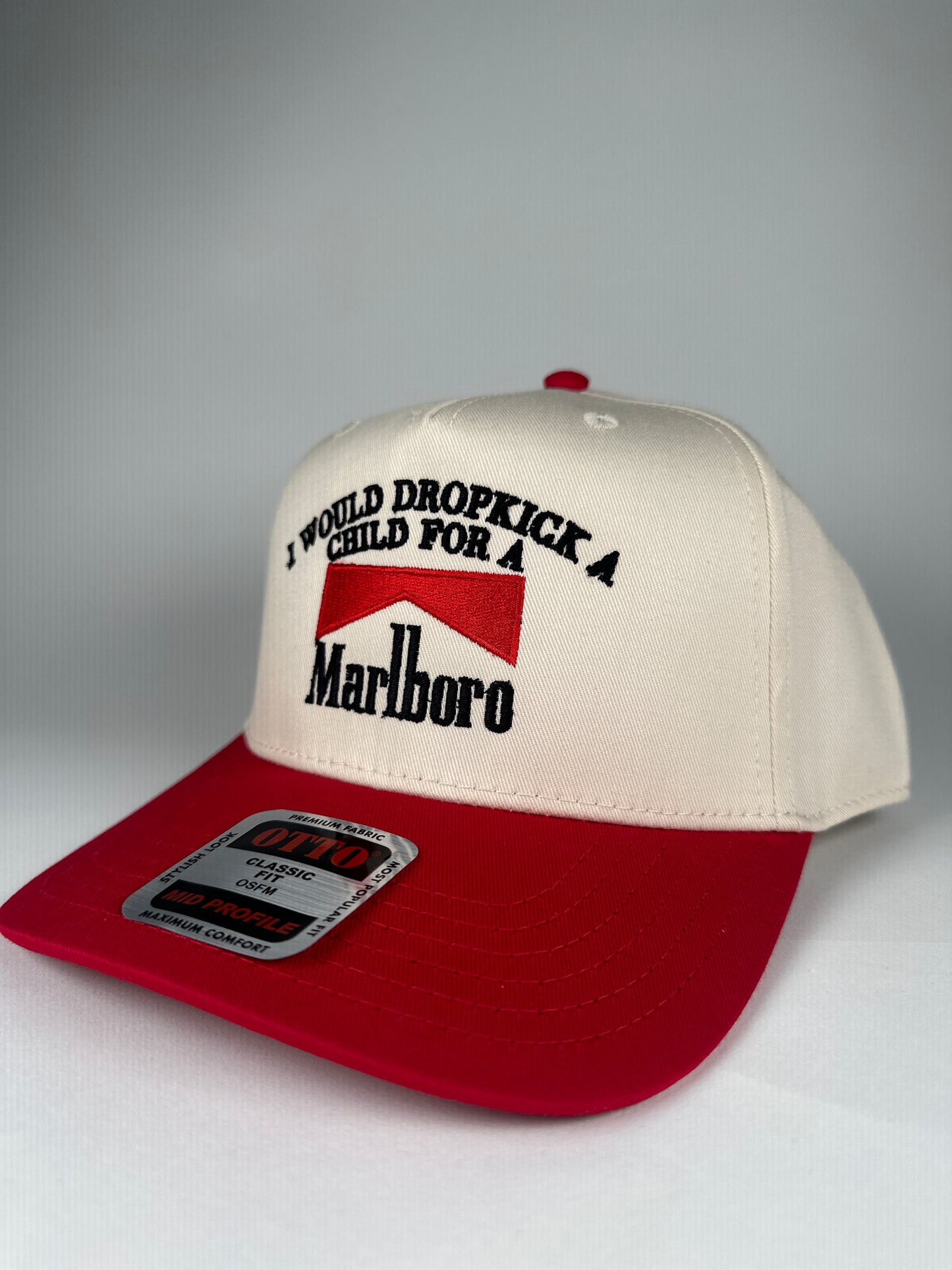 I Would Dropkick For A Malboro Embroidered Trucker Hat