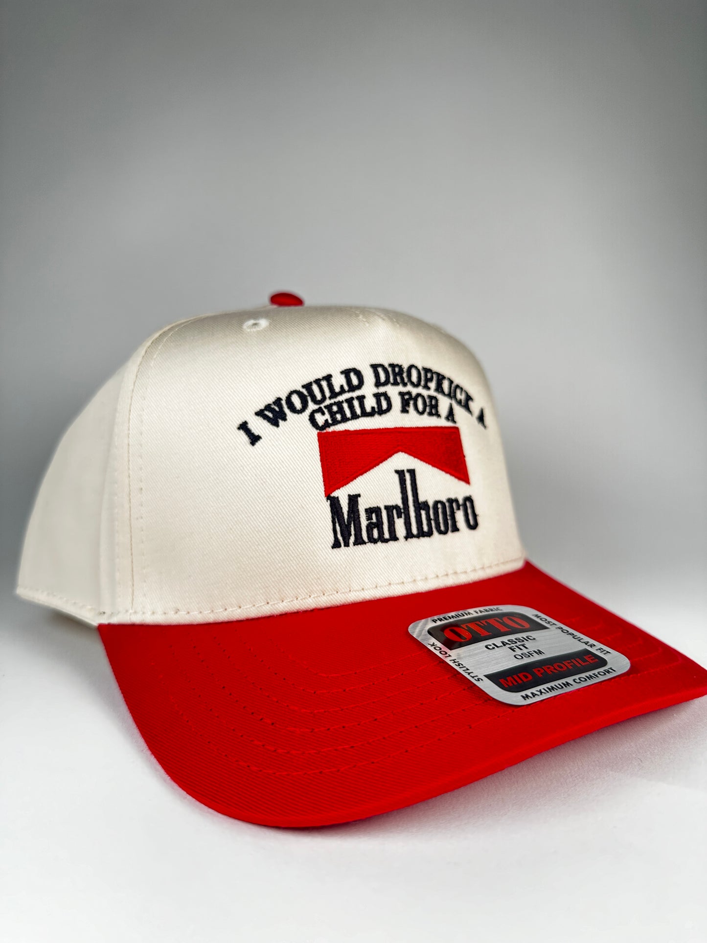 I Would Dropkick For A Malboro Embroidered Trucker Hat