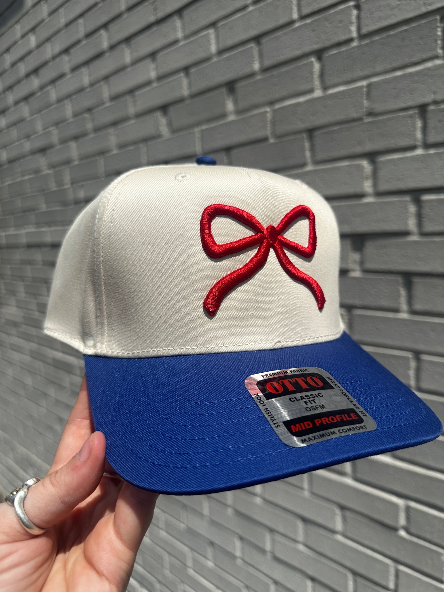Bow Embroidered Trucker Hat