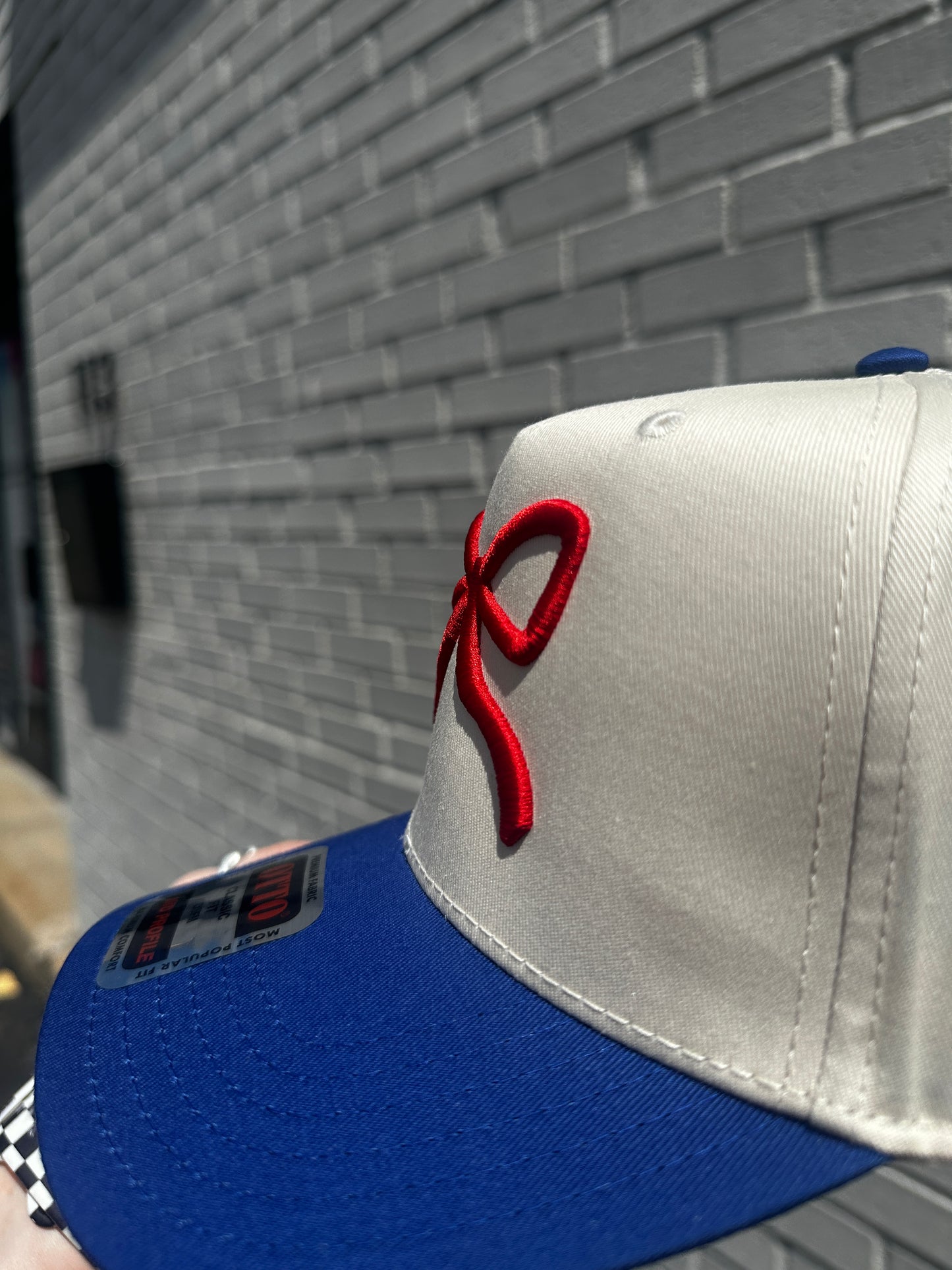 Bow Embroidered Trucker Hat