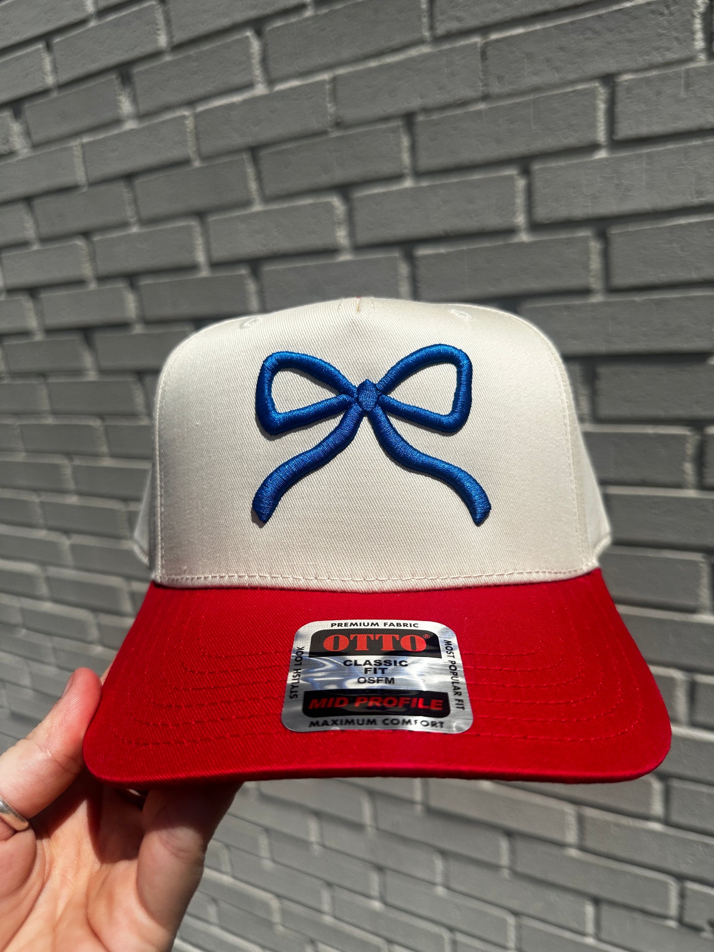 Bow Embroidered Trucker Hat