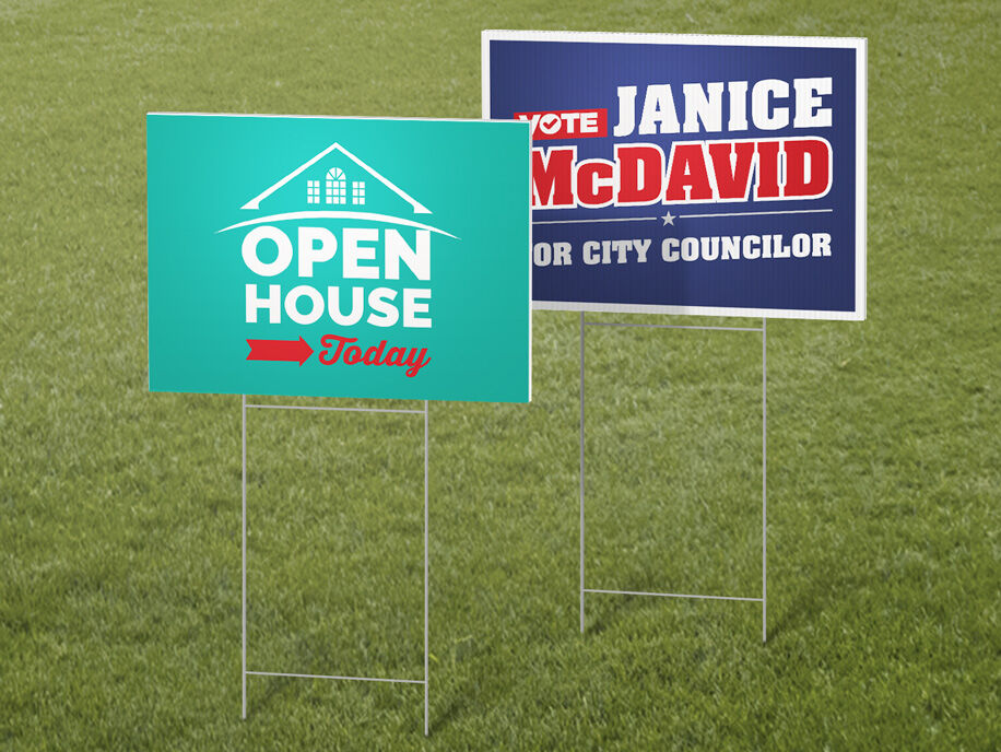 Corrugated Plastic Yard Signs