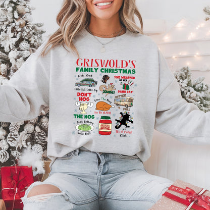 Griswold's Family Christmas Pullover Sweatshirt, Women's Holiday Crewneck