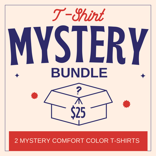 Mystery Comfort Color T-Shirt Bundle, Women's Adult T-shirt