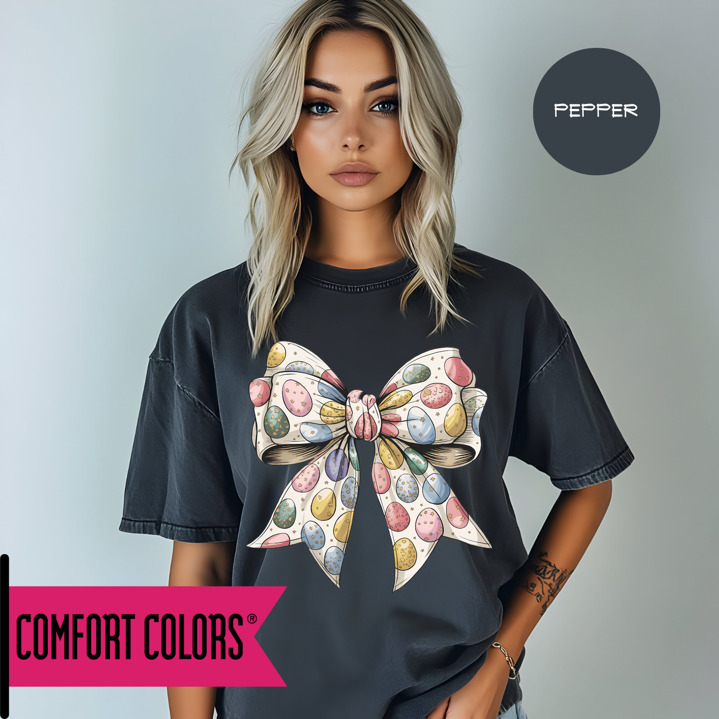 Easter Egg Coquette Graphic Top