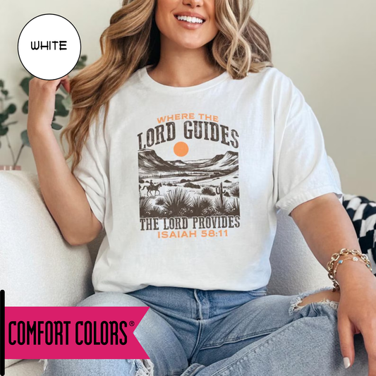 Where The Lord Guides Graphic Top