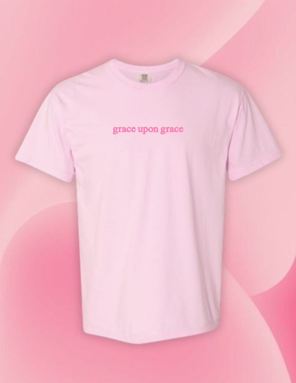 Grace Upon Grace Embroidered Comfort Colors Tee