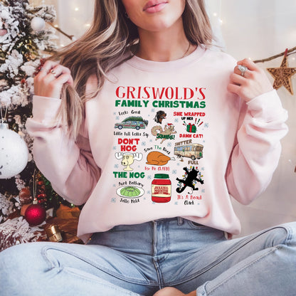 Griswold's Family Christmas Pullover Sweatshirt, Women's Holiday Crewneck