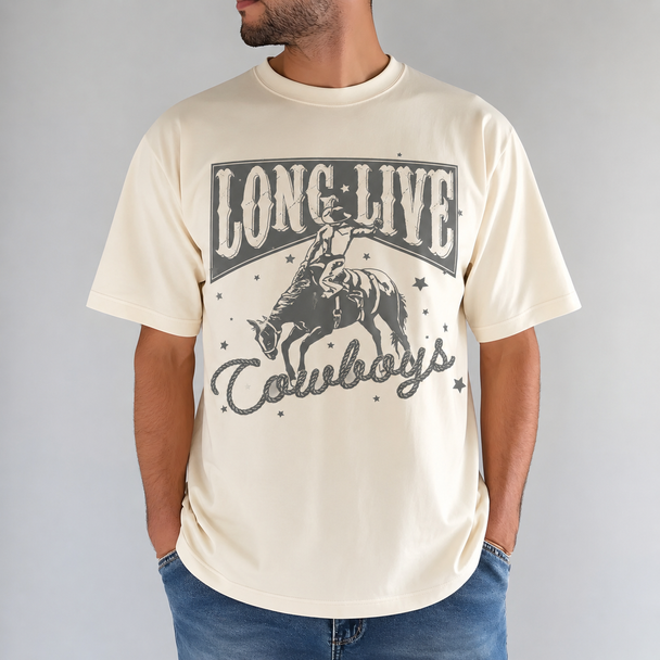 Long Live Cowboys Western Comfort Colors Graphic Tee