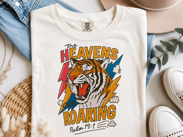 The Heavens Roaring Comfort Colors Graphic Tee