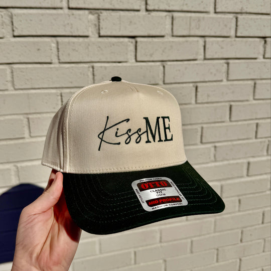 Kiss ME Hat Embroidered Baseball Cap, Valentines Day Flirty Gift For Her