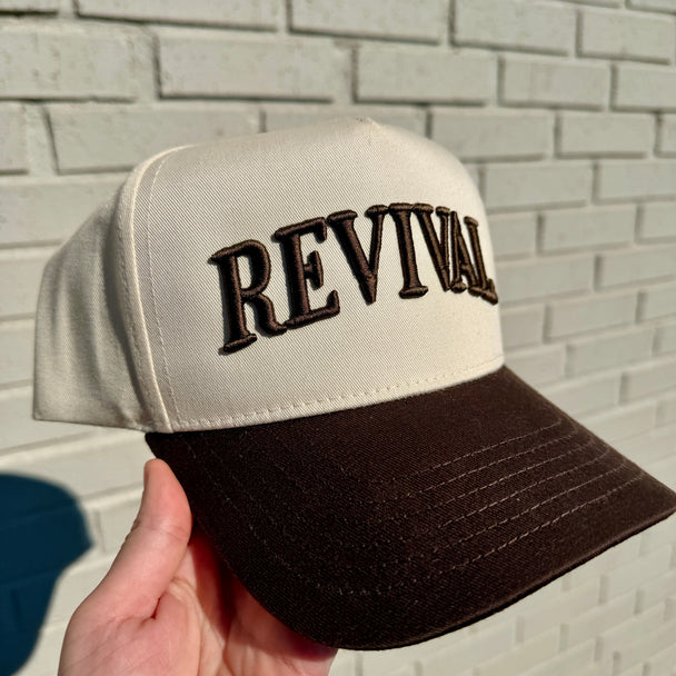 REVIVAL Hat Embroidered Baseball Cap, Christian Revival Trucker Hat Gift