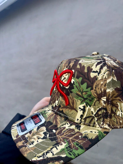 Camo Bow Embroidered Trucker Hat