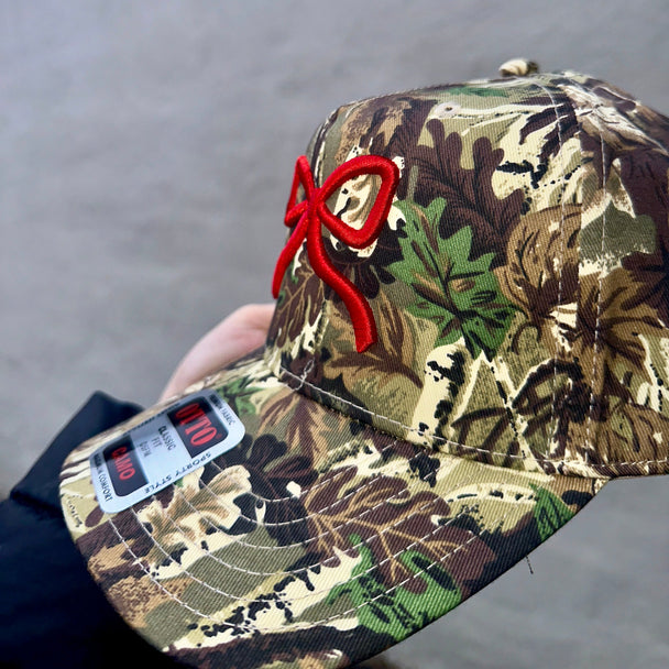 Camo Bow Embroidered Trucker Hat
