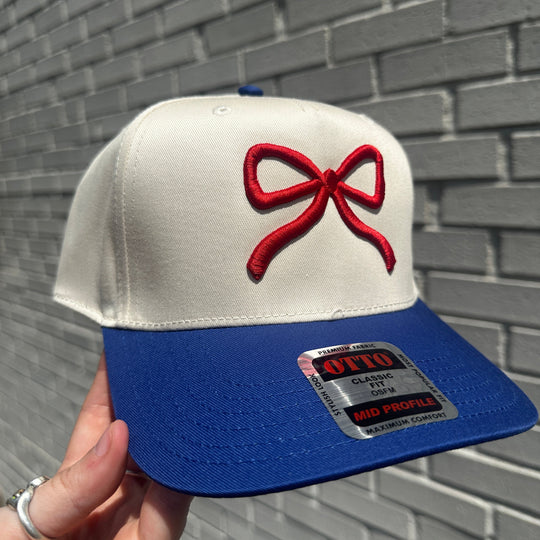 Bow 4th of July Embroidered Trucker Hat
