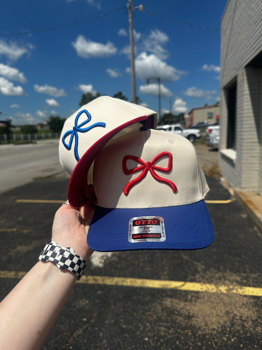 Bow Embroidered Trucker Hat