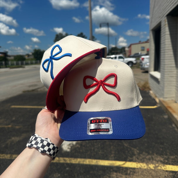 Bow 4th of July Embroidered Trucker Hat