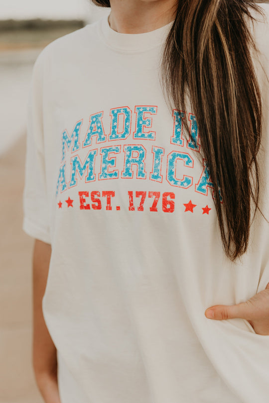 Made In America Shirt, 4th of July T-shirt, Vintage Patriotic shirt, Memorial Day shirt, Team USA, Stars & Stripes Flag, Comfort Colors Tee